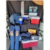 Image 1 : Campers Collection of Chairs x3, Coolers, Service Kit, Sleeping Bag & Thermos