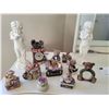 Image 1 : Porcelain Cherubs & Bear Collection (Clock & Small Boxes with Ornaments