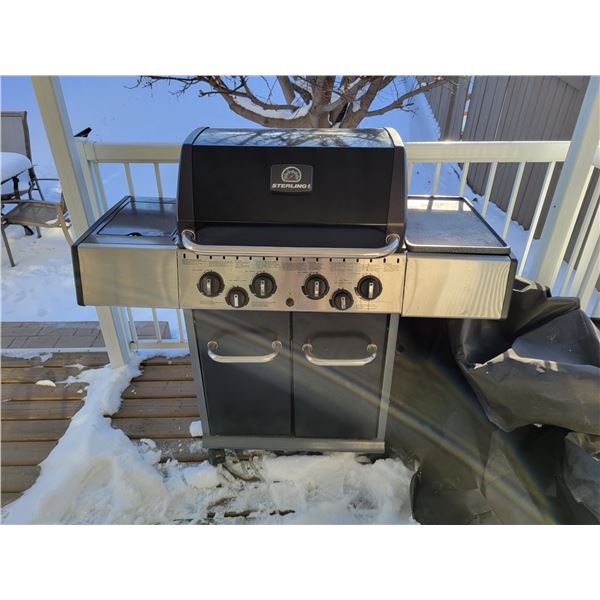 Sterling Propane BBQ with Side Burner, Propane Tank & Cover