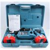 Image 1 : MAKITA 18 VOLT CORDLESS DRILL WITH 2 BATTERIES AND CHARGER IN CASE