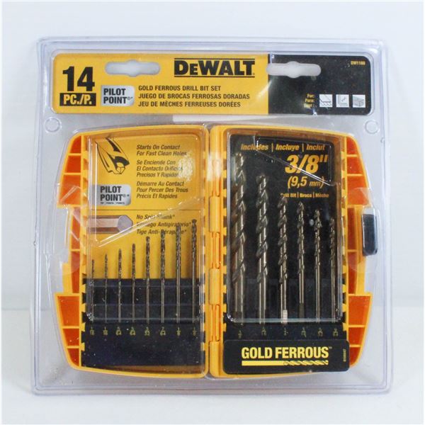 DEWALT 14 PCS DRILL BIT SET
