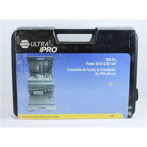NAPA ULTRAPRO 204 PCS POWER DRILL & BIT SET