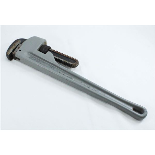 WESTWARD 18" ALUMINUM HEAVY DUTY PIPE WRENCH