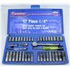 Image 1 : WESTWARD 42 PCS 1/4" DRIVE SOCKET WRENCH SET