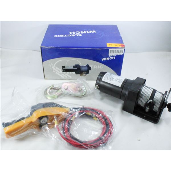 NEW ELECTRIC WINCH - 12 VOLT DC - MODEL: KEW2000
