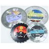 Image 1 : LOT OF 4 ASSORTED NEW SAW BLADES INCLUDING MAKITA & HOME HARDWARE