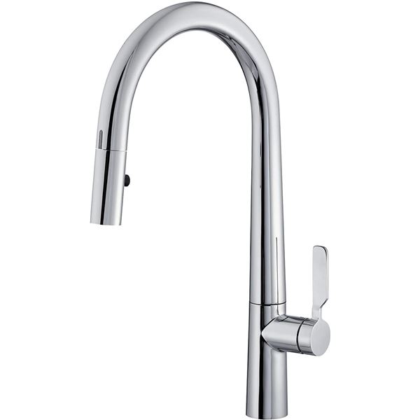 LIKE NEW CHROME DANZE DID-U-WAVE KITCHEN PULL-DOWN FAUCET