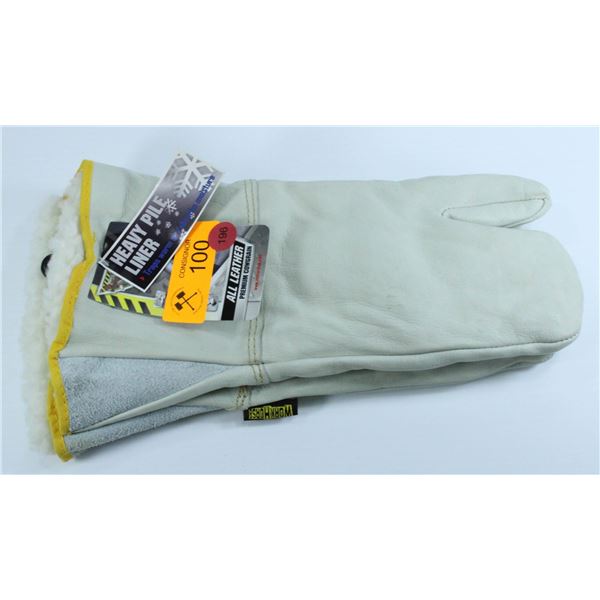 PAIR OF WORK HORSE HEAVY PILE LINER WORK GLOVES
