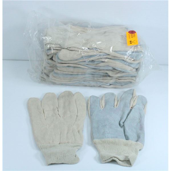 PACK OF 12 CLOTH WORK GLOVES