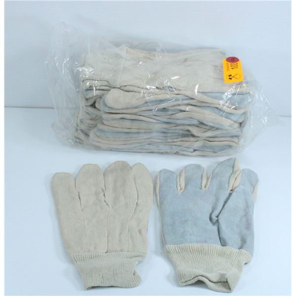PACK OF 12 CLOTH WORK GLOVES