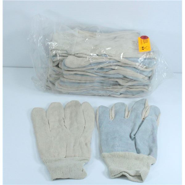 PACK OF 12 CLOTH WORK GLOVES