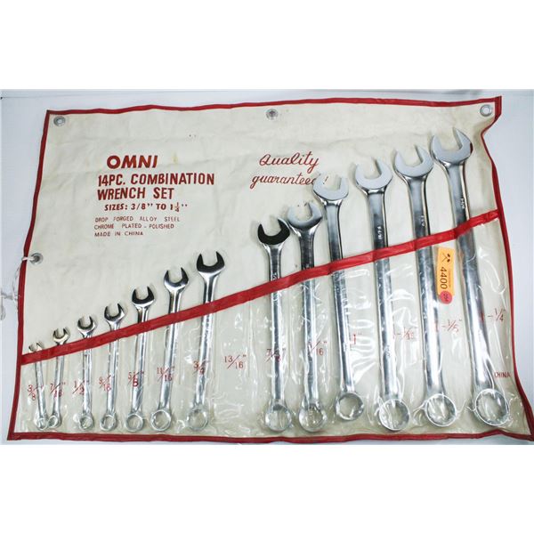 OMNI 14 PCS COMBINATION WRENCH SET - 3/8" TO 1/4"