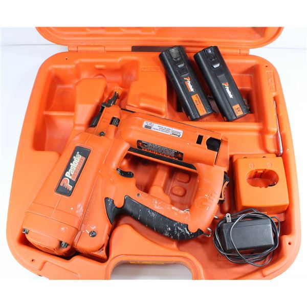 PASLODE 18 GAUGE CORDLESS STRAIGHT FINISH NAILER WITH CASE & CHARGER