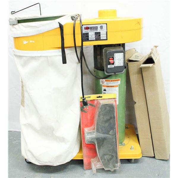 CANWOOD PROFESSIONAL 120V DUST COLLECTOR SYSTEM.