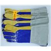 Image 1 : LOT OF 4 PAIRS LEATHER WELDING GLOVES - SIZE LARGE
