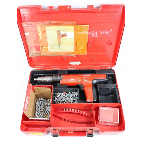 HILTI DX 350 PISTON TOOL WITH AUTOMATIC CARTRIDGE FEED