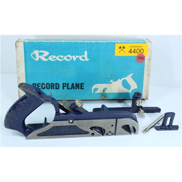 RECORD WOOD PLANE - 8.5" LONG 1.5" CUTTER