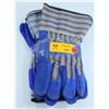 Image 1 : BUNDLE OF THREE PAIRS BLUE WELDING GLOVES