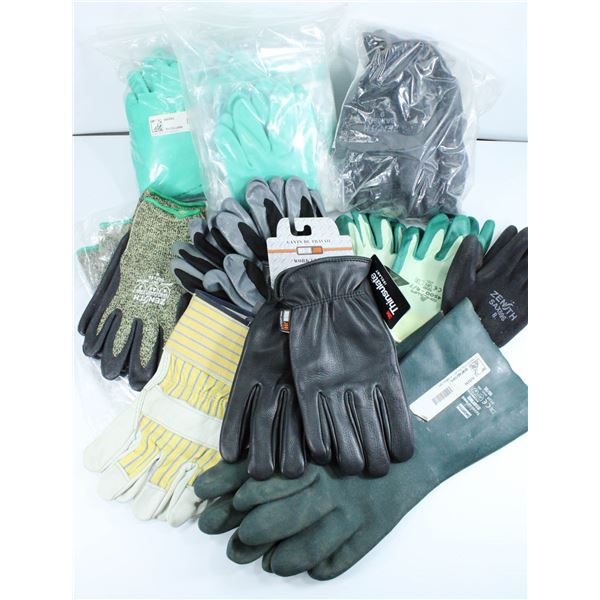 FLAT OF MISC HYFLEX WORK GLOVES