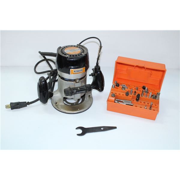 CRAFTSMAN ROUTER & ROUTER BIT KIT