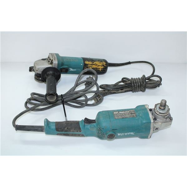 LOT OF 2 MAKITA 5" & 6" GRINDERS