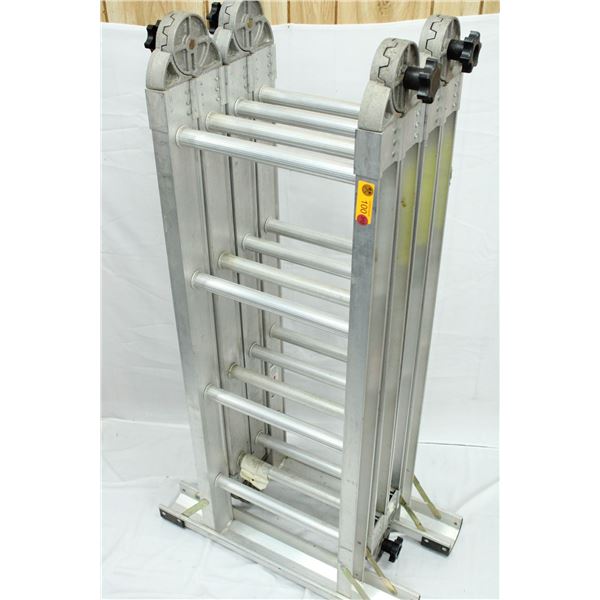 FEATHERLITE 3316 EXTRA HEAVY DUTY COMBINATION LADDER - TRESTLE: 8' EXTENION: 16' - 300LBS