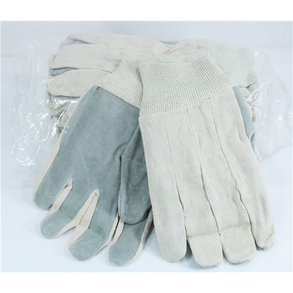 PACK OF 12 CLOTH WORK GLOVES