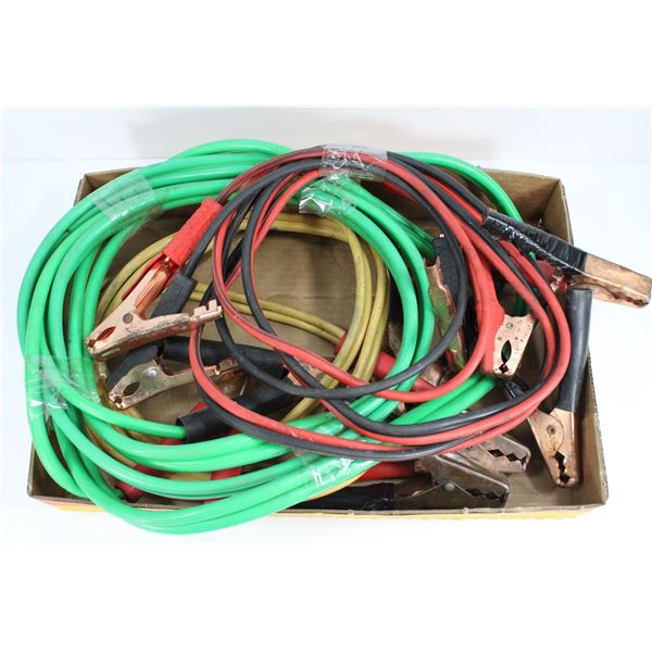 FLAT OF 3 SET OF BOOSTER CABLES