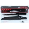 Image 1 : NEW RAMBO FIRST BLOOD PART II 10" KNIFE WITH COMPASS, GLASS BREAKER