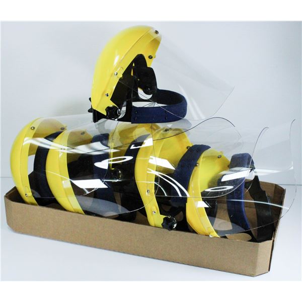 LOT OF 6 PROTECTIVE FACE SHIELDS