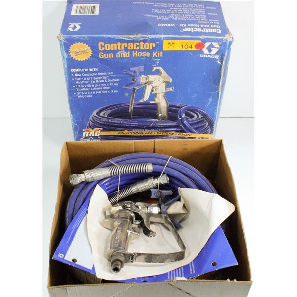 GRACA CONTRACTOR PAINT GUN AND HOSE KIT MODEL 288487