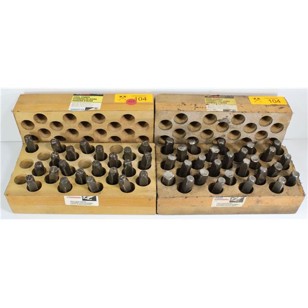 LOT OF HANSON STEEL STAMPS 3/8" STANDARD LETTERS