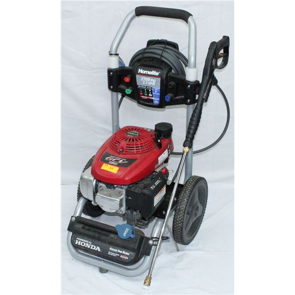 HOMELITE 2700 PSI, 2.3 GPM PORTABLE PRESSURE WASHER, POWERED BY HONDA