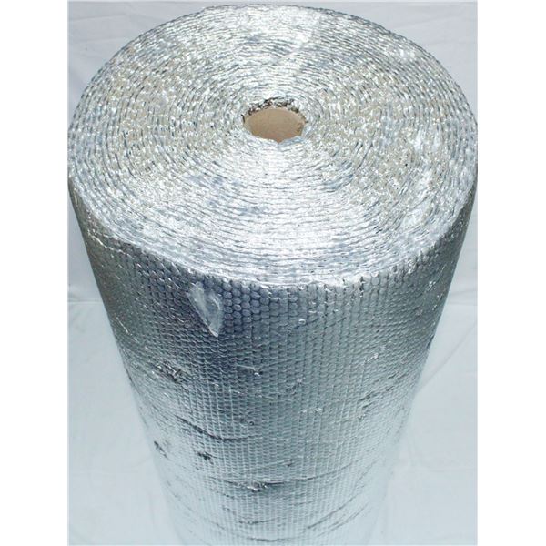 ROLL OF 48" X 100' FOIL DOUBLE BUBBLE INSULATION