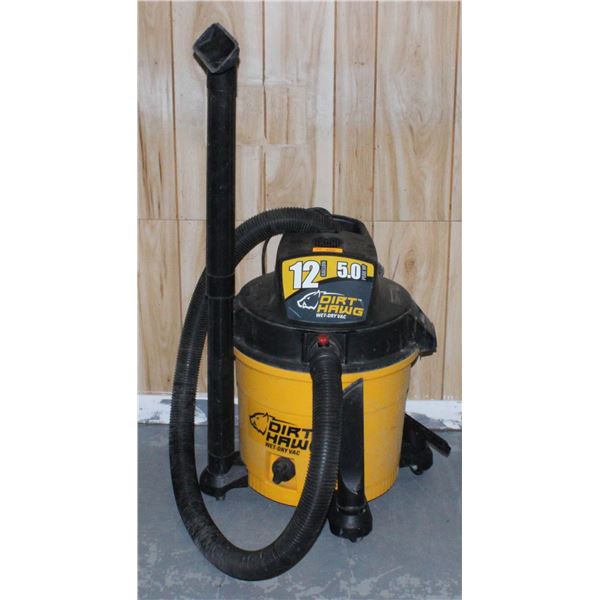 DIRT HAWG 12 GALLON 5hp SHOP VACUUM