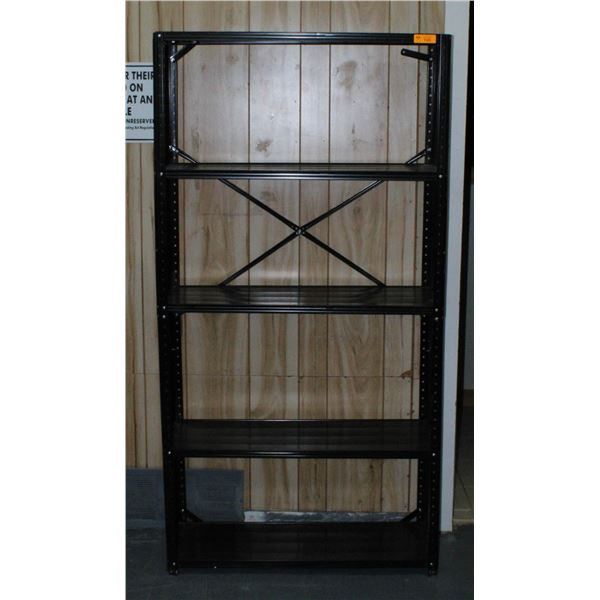 5 SHELF BLACK METAL STAND