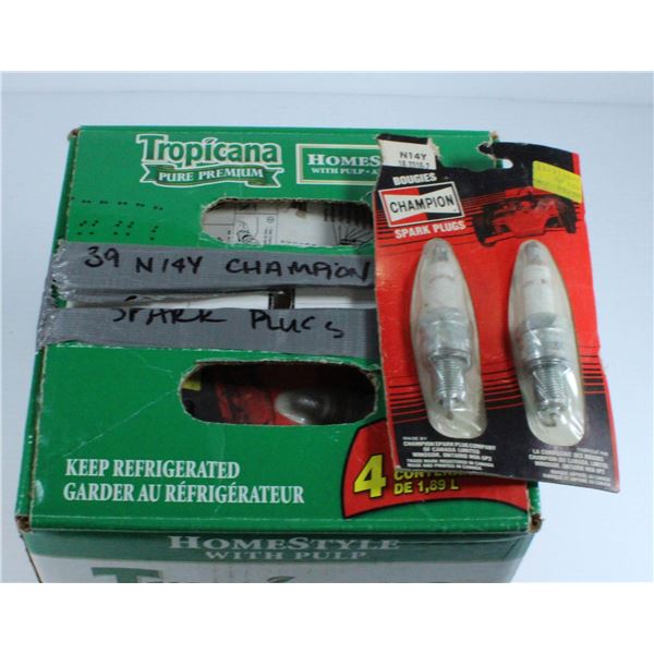 BOX OF SPARK PLUGS
