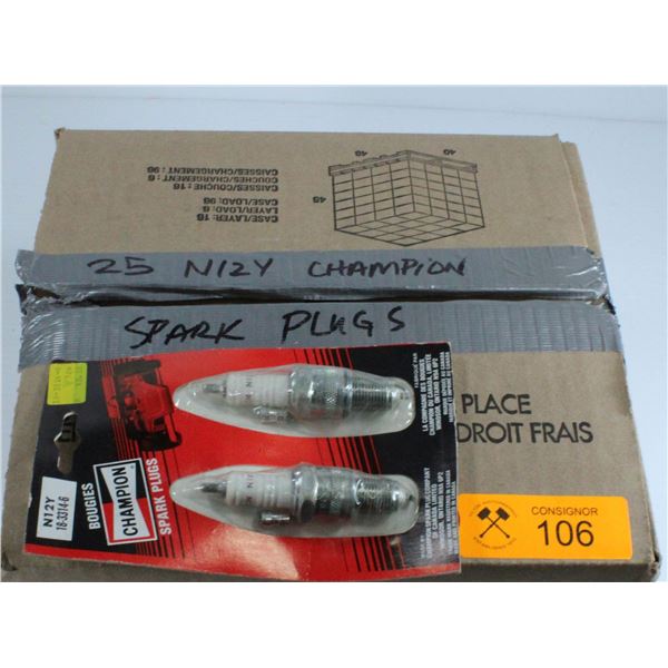BOX OF SPARK PLUGS
