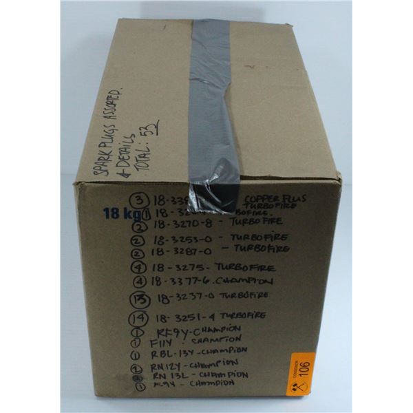 BOX OF SPARK PLUGS