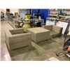 Image 2 : PATIO SET: 2 CHAIRS AND TABLE (MISSING GLASS TOP)