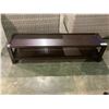 Image 1 : 2 TIER SHOE BENCH APPROX. 60 X 15 X 15"