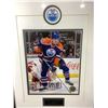 Image 2 : FRAMED NHL OFFICIAL PICTURE OF DUSTIN PENNER #27 FORWARD EDMONTON OILERS APPROX. 15.5 X 20.5"