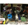 Image 2 : SHELF LOT OF ASSORTED TOOLS INCLUDING; AIR GRINDER, EXTENSION CORDS, CLAMP & MORE