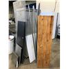 Image 2 : WOOD SHELFING UNIT, METRO RACK UPRIGHTS, LARGE CUTTING BOARD, RESTAURANT SHELVING & PLEXIGLASS