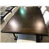 Image 2 : WOOD DINING TABLE SET WITH 6 CREAM CHAIRS