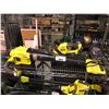 Image 2 : RYOBI 18 VOLT CORDLESS GARDEN MAINTENANCE TOOLS INCLUDES; LAWNMOWER, HEDGE TRIMMER, LEAF BLOWER,