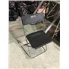 Image 2 : 6 BLACK AND SILVER FOLDING CHAIRS