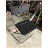Image 2 : 6 BLACK AND SILVER FOLDING CHAIRS
