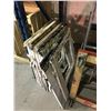 Image 2 : PLASTIC FOLDING SAWHORSES, 4 WHEEL DOLLY, 2 WHEEL DOLLY, STEPLADDER AND METAL CABINET