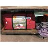 Image 2 : SHELF LOT OF CAMPING GEAR INCLUDES; OZARK TRAIL 5 PIECE CAMPING COMBO AND FOLDING CHAIRS